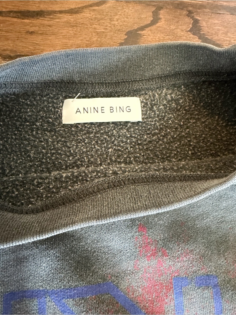Anine Bing Grey Graphic Tiger Crewneck Sweater Medium - Picture 7 of 10
